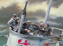 WW II German U-Boat Crew, 1:72